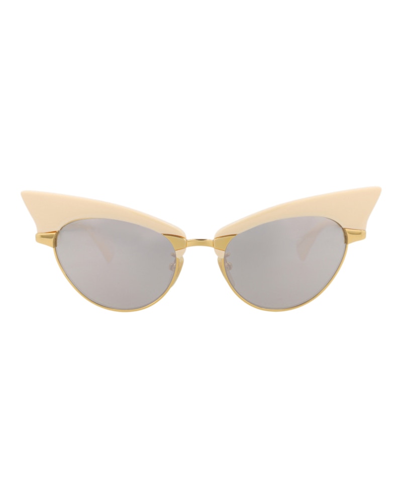 Gucci Cat Eye-Frame Metal Sunglasses Gold Gold Silver (GG1131S-30013536-001)