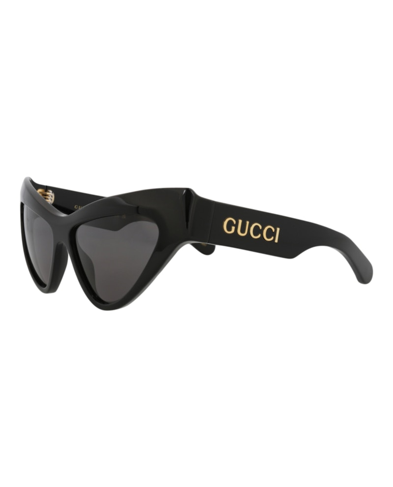 Gucci Cat Eye-Frame Recycled Acetate Sunglasses Black/Black/Grey (GG1294S-30013847-001)