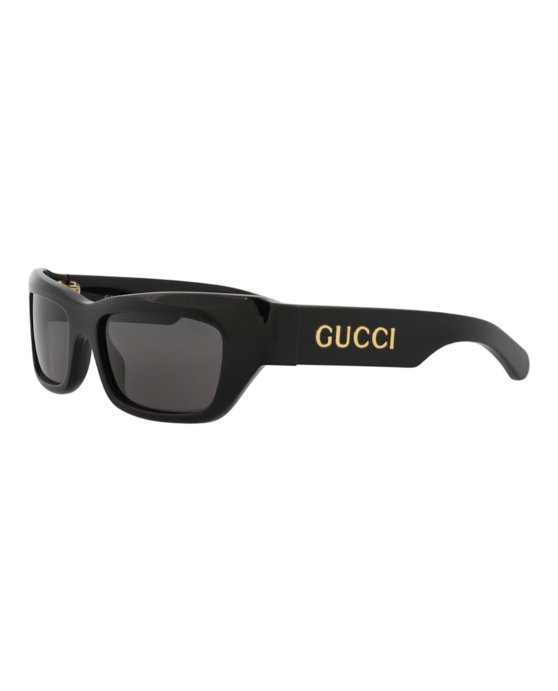 Gucci Cat Eye-Frame Recycled Acetate Sunglasses Black Black Grey (GG1296S-30013841-001)