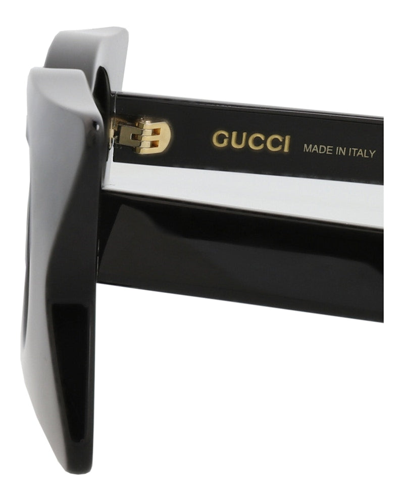 Gucci Cat Eye-Frame Recycled Acetate Sunglasses Black Black Grey (GG1379S-30014362-002)