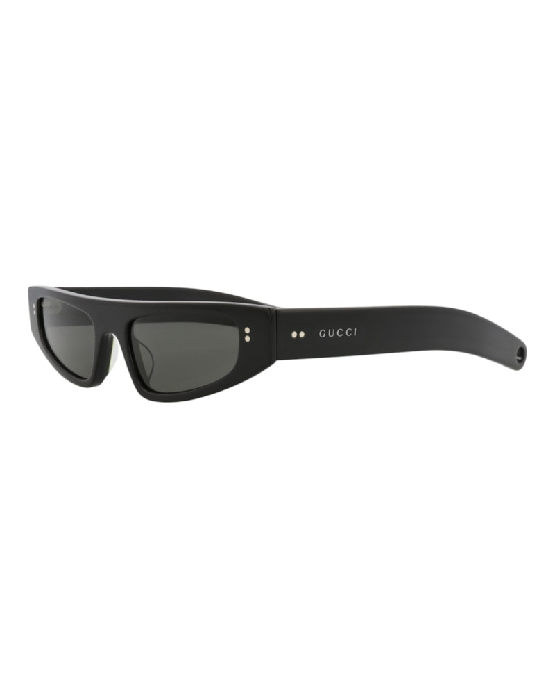 Gucci Cat Eye-Frame Recycled Acetate Sunglasses Black Black Grey (GG1634S-30014927-003)