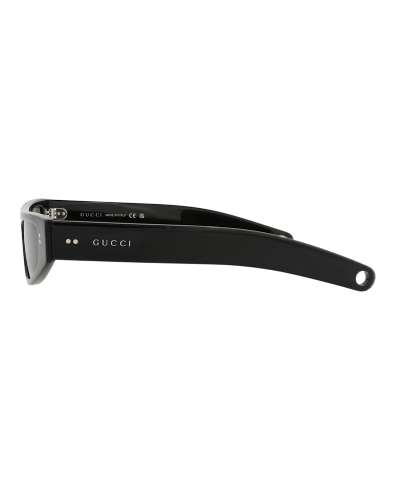 Gucci Cat Eye-Frame Recycled Acetate Sunglasses Black Black Grey (GG1634S-30014927-003)
