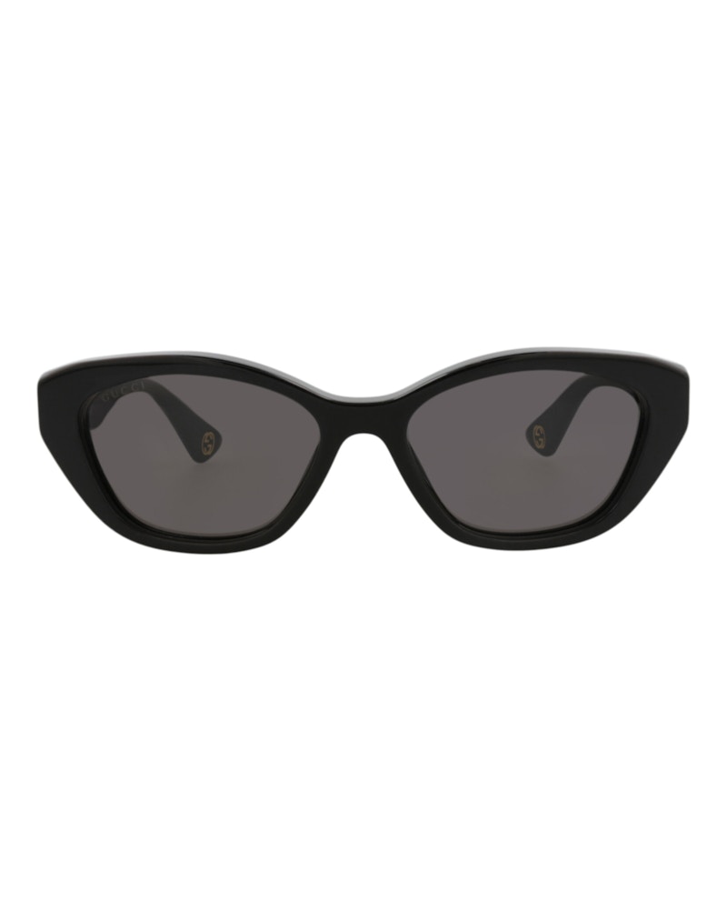 Gucci Cat Eye-Frame Recycled Acetate Sunglasses Black Black Grey (GG1638S-30014974-001)