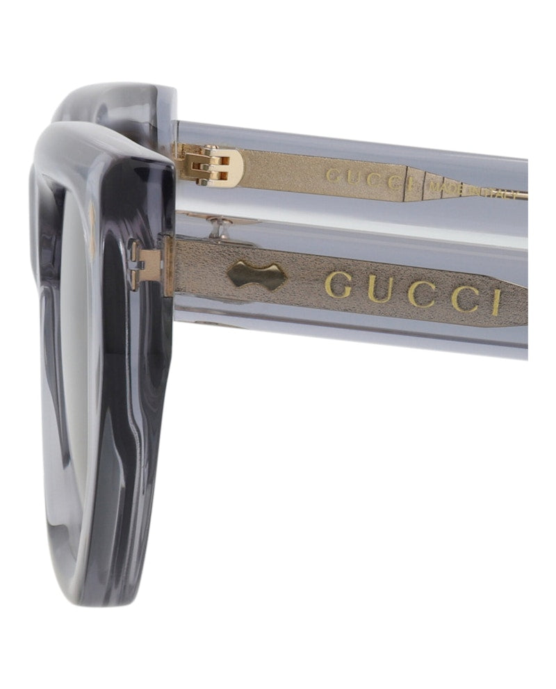 Gucci Cat Eye-Frame Recycled Acetate Sunglasses Grey Grey Grey (GG1520S-30014798-004)