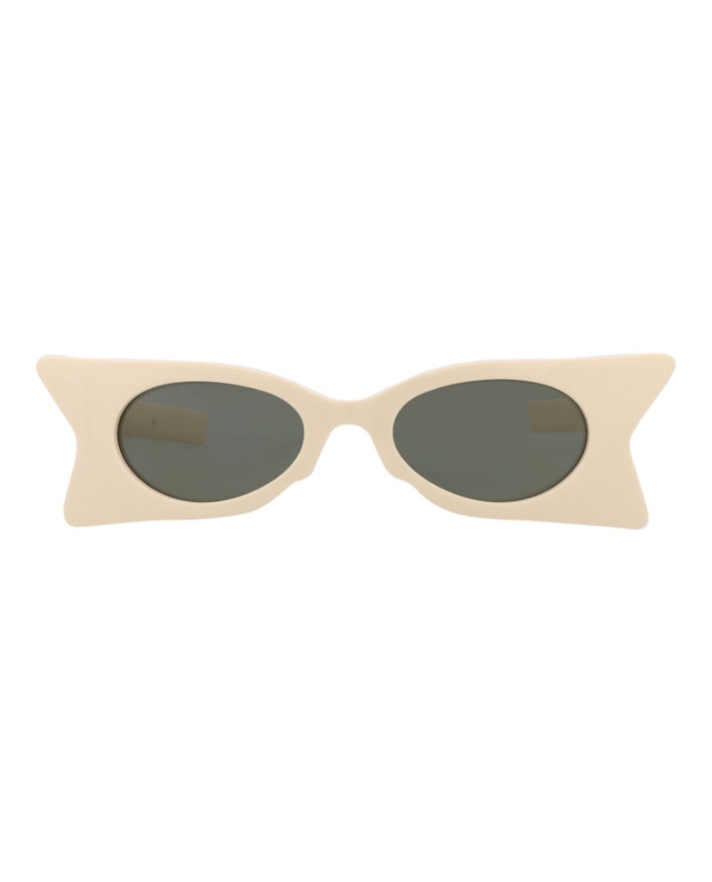 Gucci Cat Eye-Frame Recycled Acetate Sunglasses Ivory Ivory Grey (GG1379S-30014362-001)