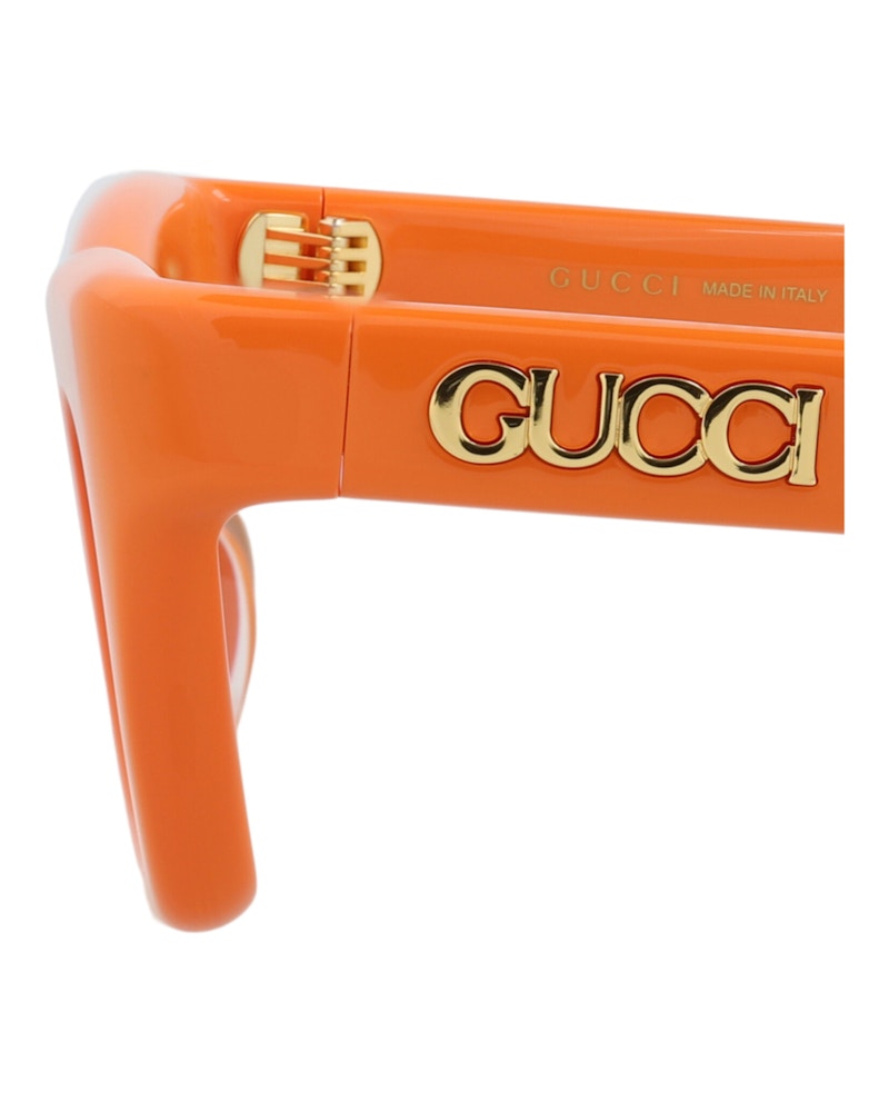 Gucci Cat Eye-Frame Recycled Acetate Sunglasses Orange Orange Brown (GG1773S-30015635-004)