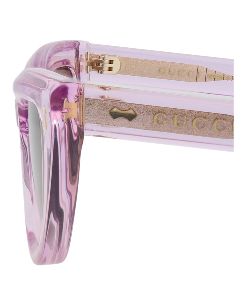 Gucci Cat Eye-Frame Recycled Acetate Sunglasses Violet Violet Brown (GG1521S-30014799-004)
