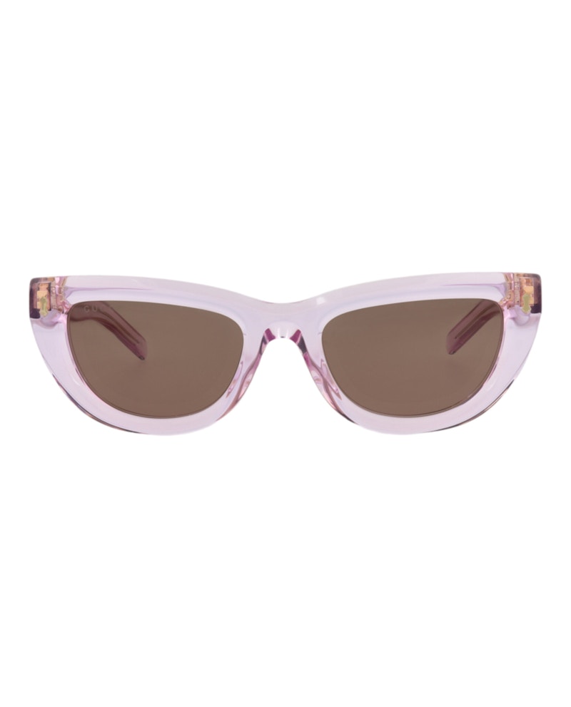 Gucci Cat Eye-Frame Recycled Acetate Sunglasses Violet Violet Brown (GG1521S-30014799-004)