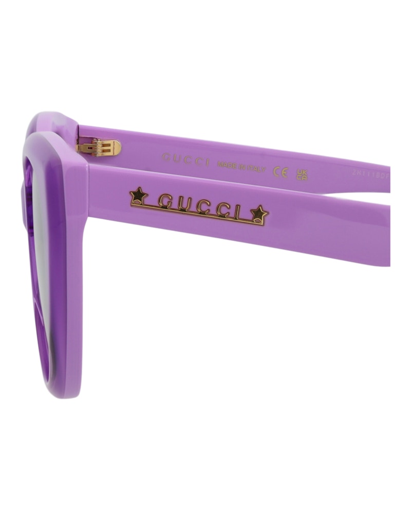 Gucci Cat Eye-Frame Recycled Acetate Sunglasses Violet Violet Grey (GG1588S-30014859-004)