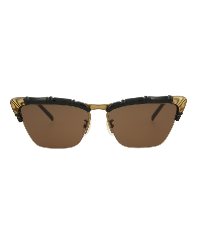 Gucci Cat Eye Sunglasses Black/Black/Brown (GG0660S-30008580-001)