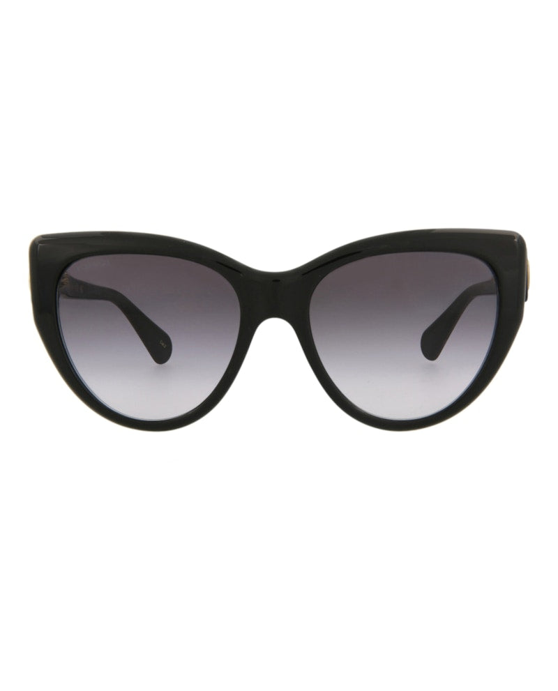 Gucci Cat Eye Sunglasses Black/Black/Grey (GG0877S-30010262-001)