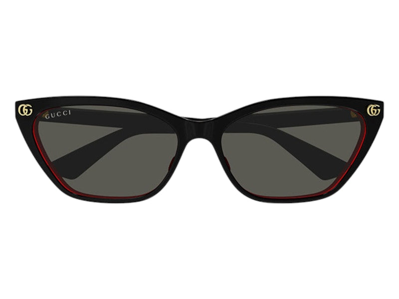 Gucci Cat Eye Sunglasses Shiny Black/Red (GG1815S 003)