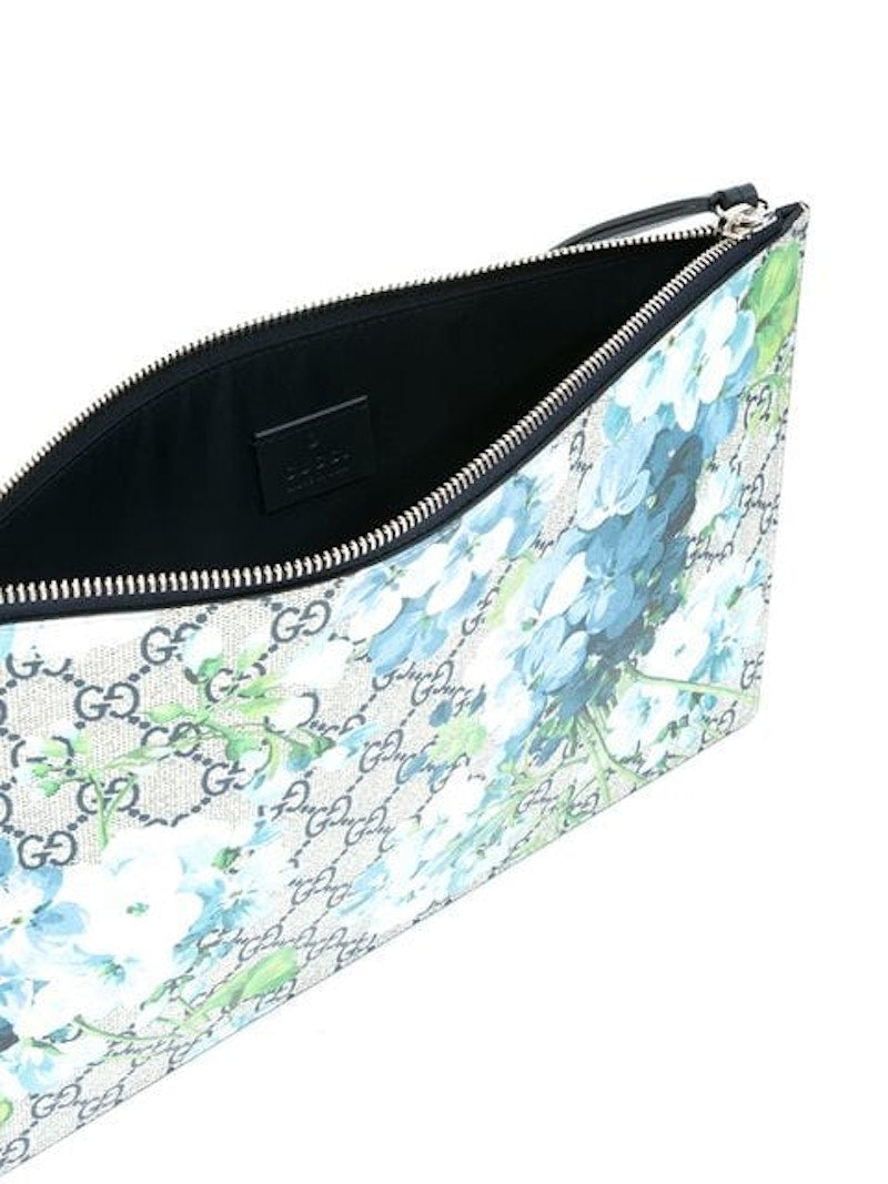 Gucci Clutch Blue Blooms Large Beige/Ebony