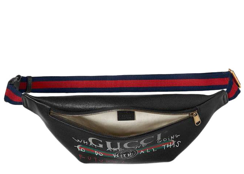 Gucci Coco Capitan Logo Belt Bag Vintage Logo Black