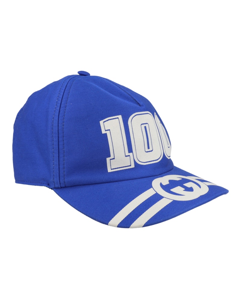Gucci College GG Baseball Cap Bright Blue