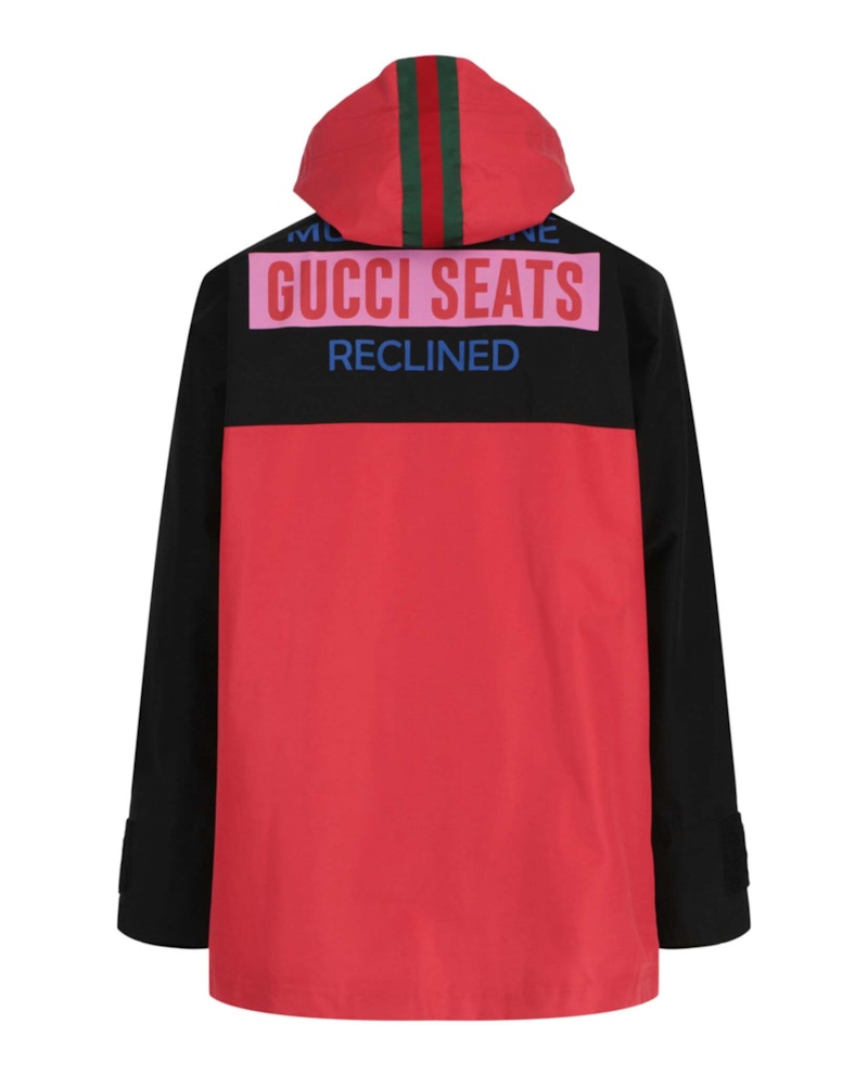 Gucci Colorblock Waterproof Jacket Red