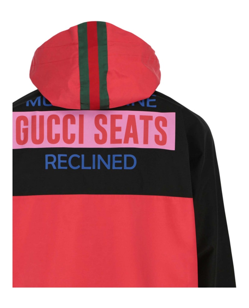 Gucci Colorblock Waterproof Jacket Red