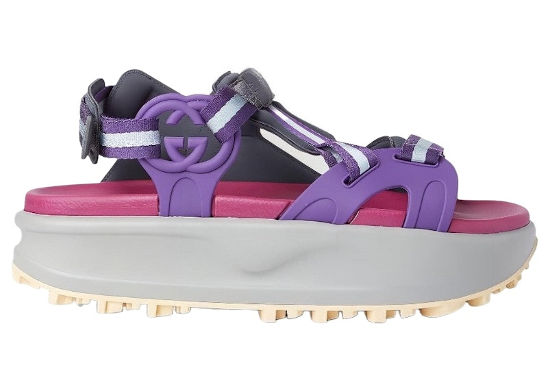 Gucci Colour Block Platform Sandal Purple (Women's)