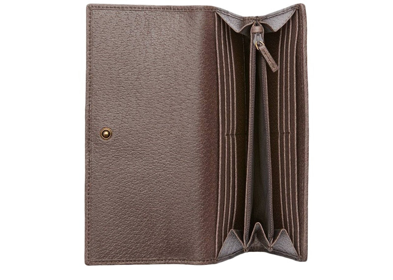 Gucci Continental Wallet Three Little Pigs Beige/Ebony