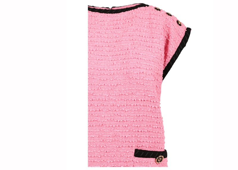 Gucci Cotton-Blend Tweed Dress Pink