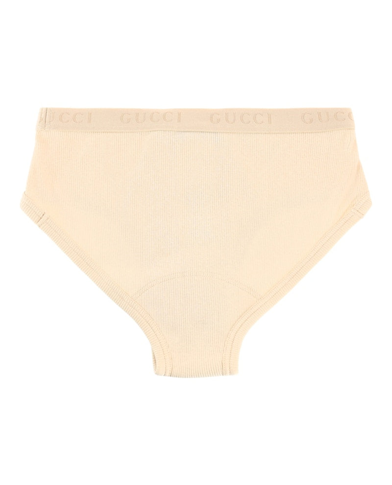 Gucci Cotton Ribbed Underwear White