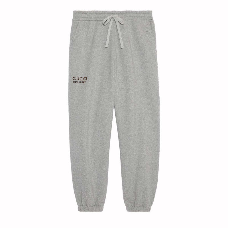 Gucci Cotton Sweatpant with Print Grey