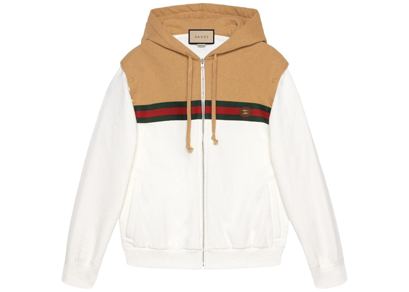 Gucci Cotton Sweatshirt With Web Camel/Ivory