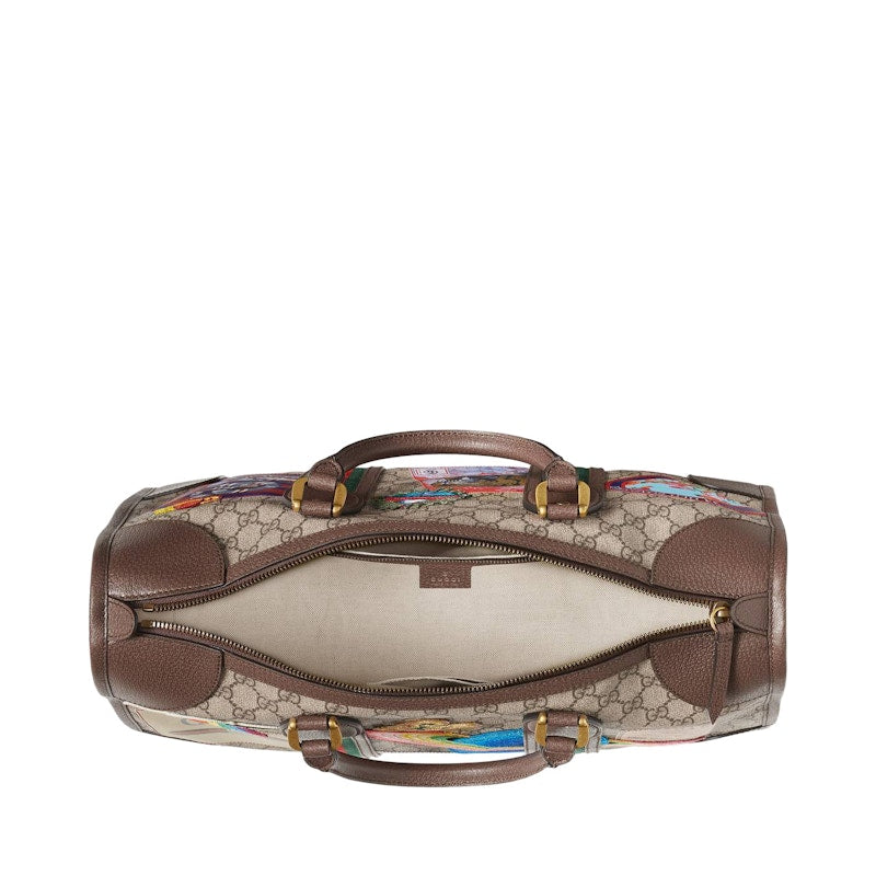 Gucci Courrier Soft Duffle GG Supreme Brown