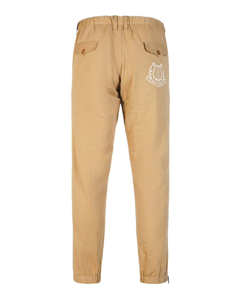 Gucci Crest Logo Pants Khki