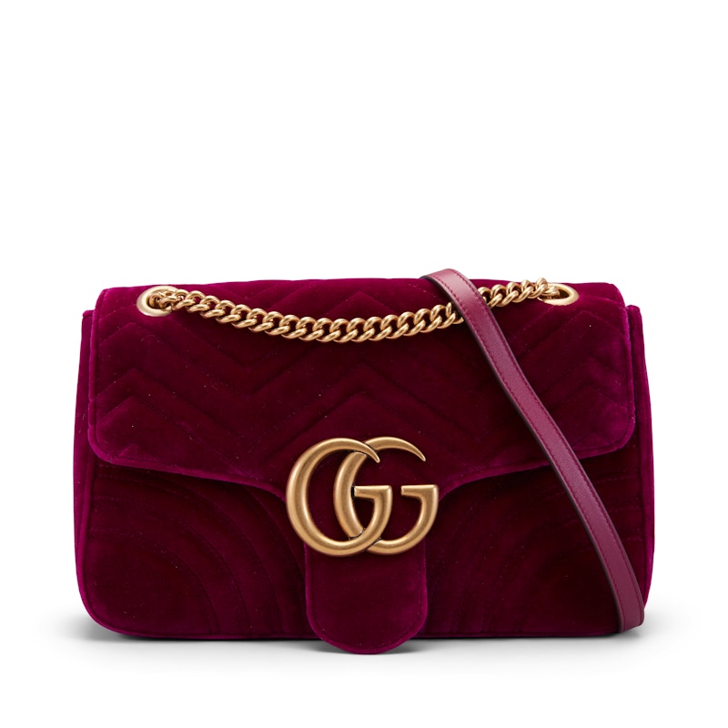 Gucci GG Marmont Crossbody Matelasse Medium Rubin