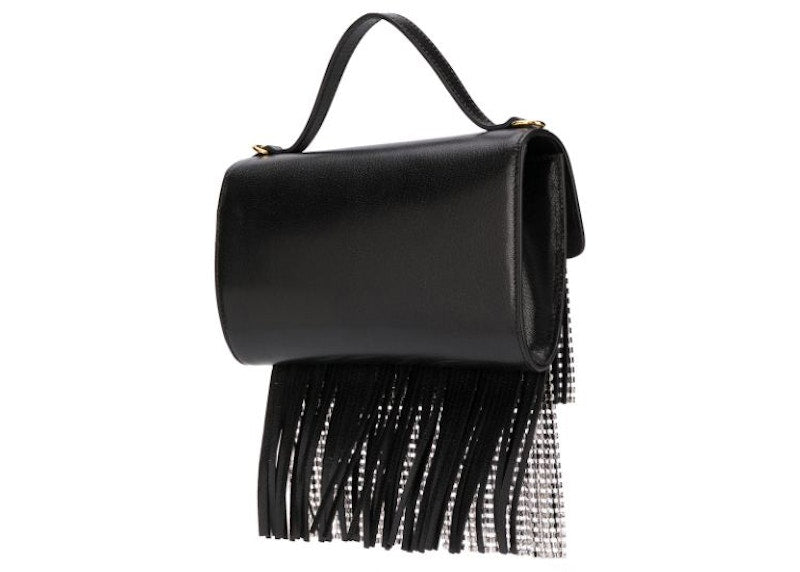 Gucci Crystal Embellished Crossbody Bag Black