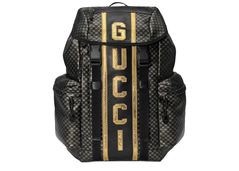 Gucci Dapper Dan Backpack GG Black/Gold