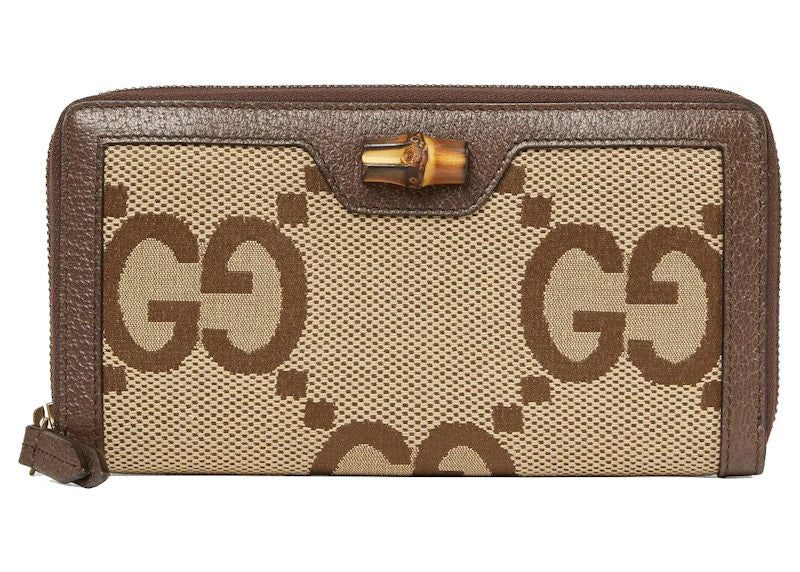 Gucci Diana Jumbo GG Wallet Camel/Ebony