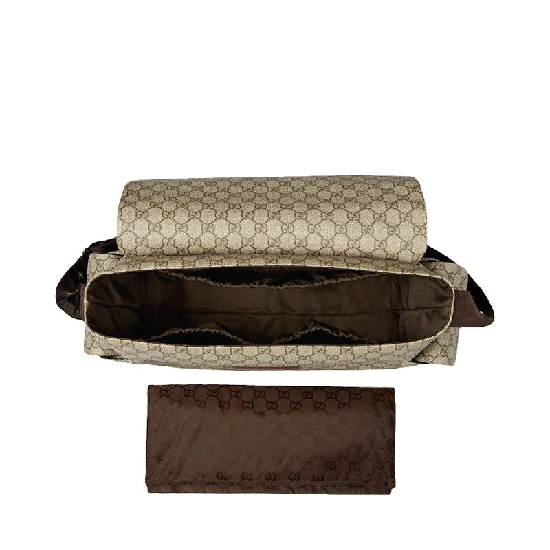 Gucci Diaper Bag Crossbody GG Supreme Brown