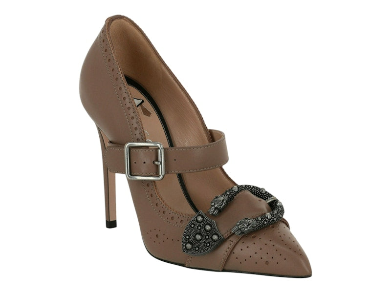 Gucci Dionysis Mary Jane Pumps Brown (Women's)