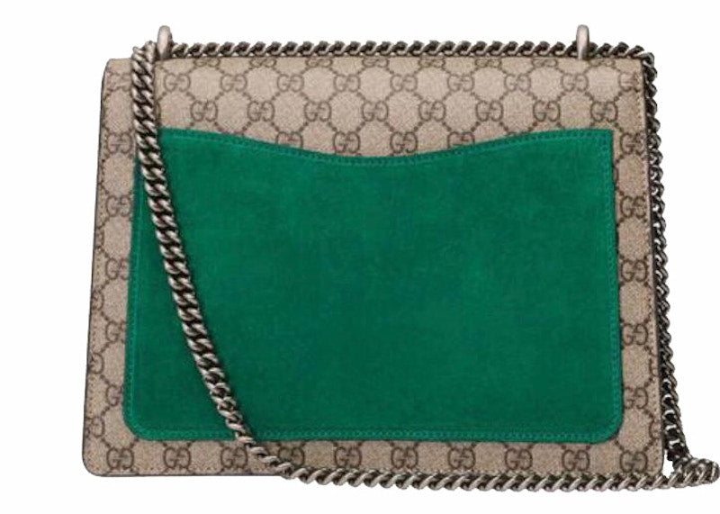 Gucci Dionysus Shoulder Bag GG Supreme Modern Medium Green