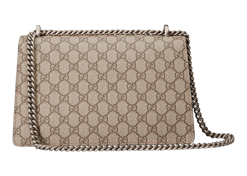 Gucci Dionysus Shoulder Bag Small GG Supreme Beige/Ebony