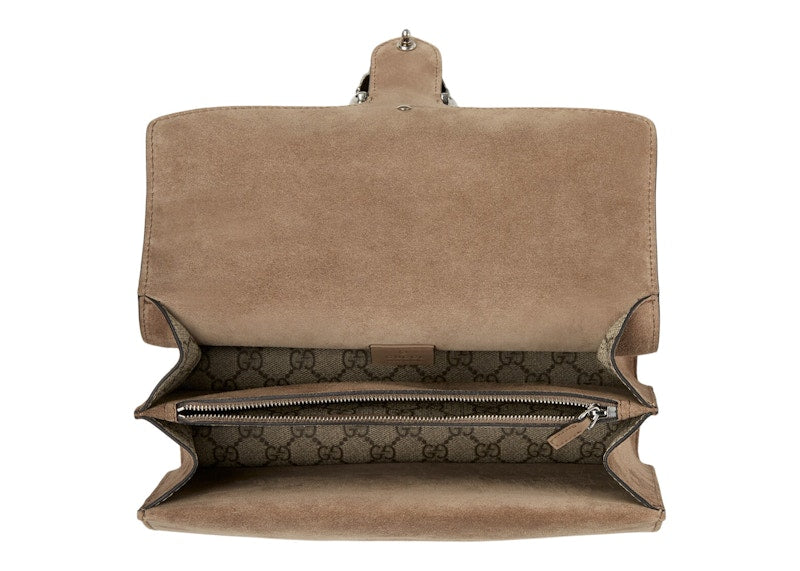 Gucci Dionysus Shoulder Bag Small GG Supreme Beige/Ebony