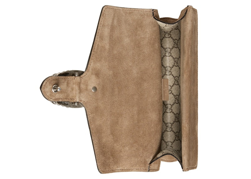 Gucci Dionysus Shoulder Bag Small GG Supreme Canvas Beige/Ebony