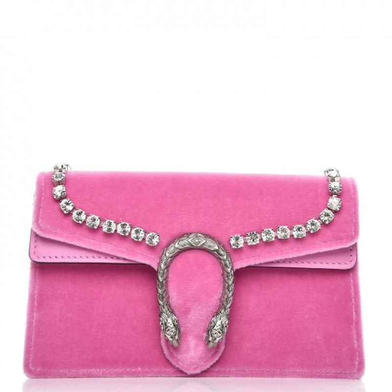 Gucci Dionysus Crystal Lined Super Mini Pink