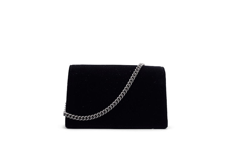Gucci Dionysus Velvet Crystal Super Mini Black