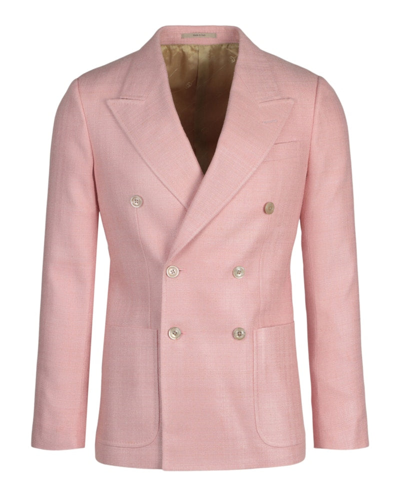 Gucci Double Breasted Blazer Pink