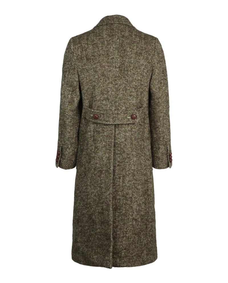 Gucci Double Breasted Wool-Blend Coat Green