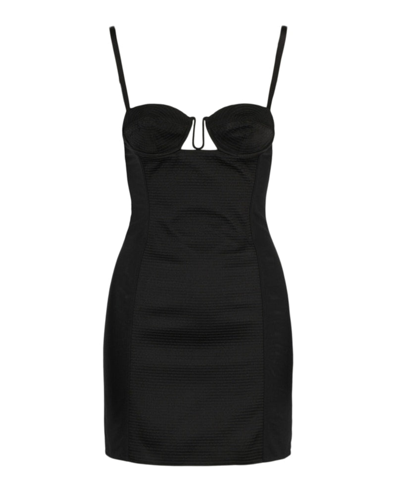 Gucci Duchesse Cutout Dress Black