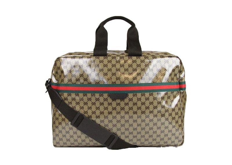 Gucci Travel Bag Duffle Monogram GG Horizontal Vintage Web