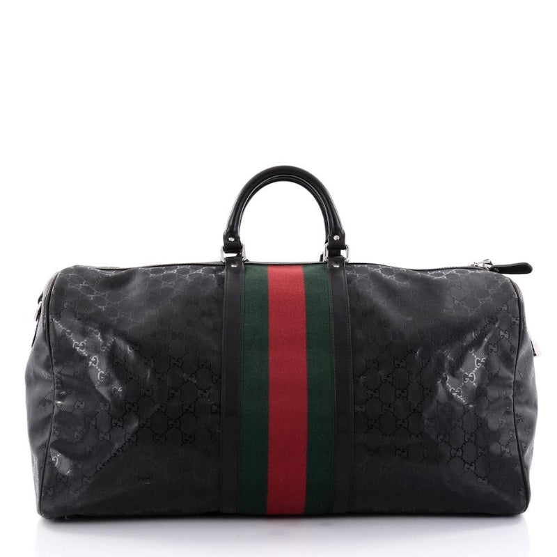Gucci Duffle GG Web Large Black