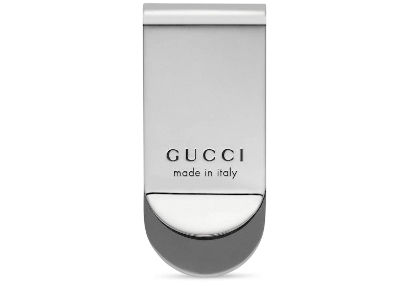 Gucci Feline Head Money Clip Silver