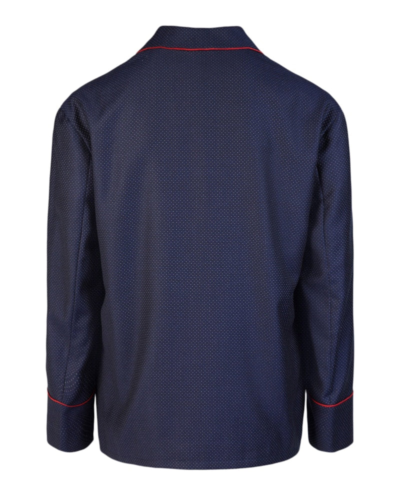 Gucci Fine Dots Feline Jacket Dark Blue