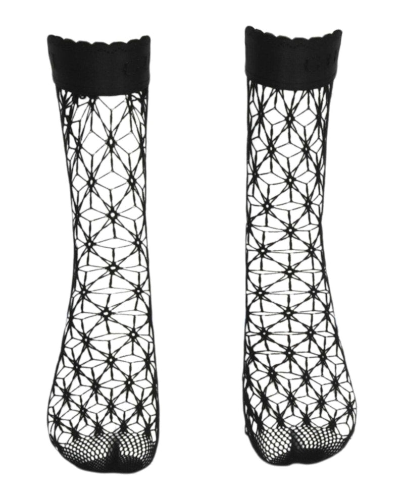 Gucci Fishnet Ankle Socks Black