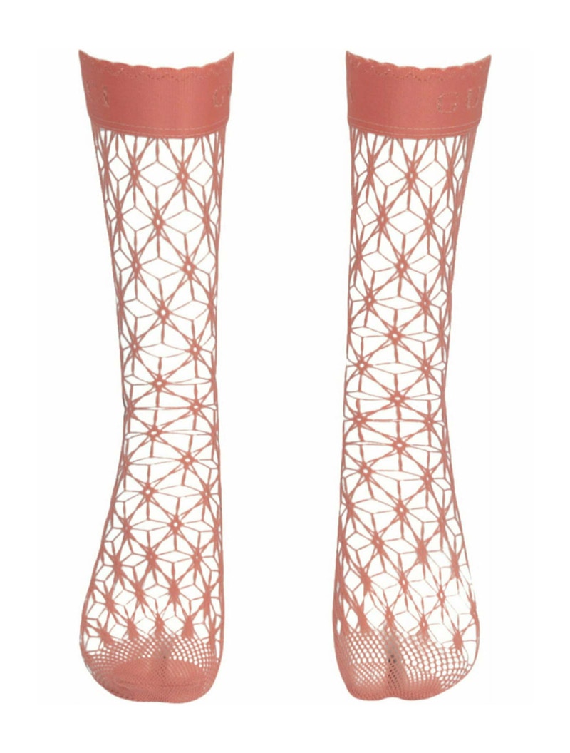 Gucci Fishnet Ankle Socks Pink